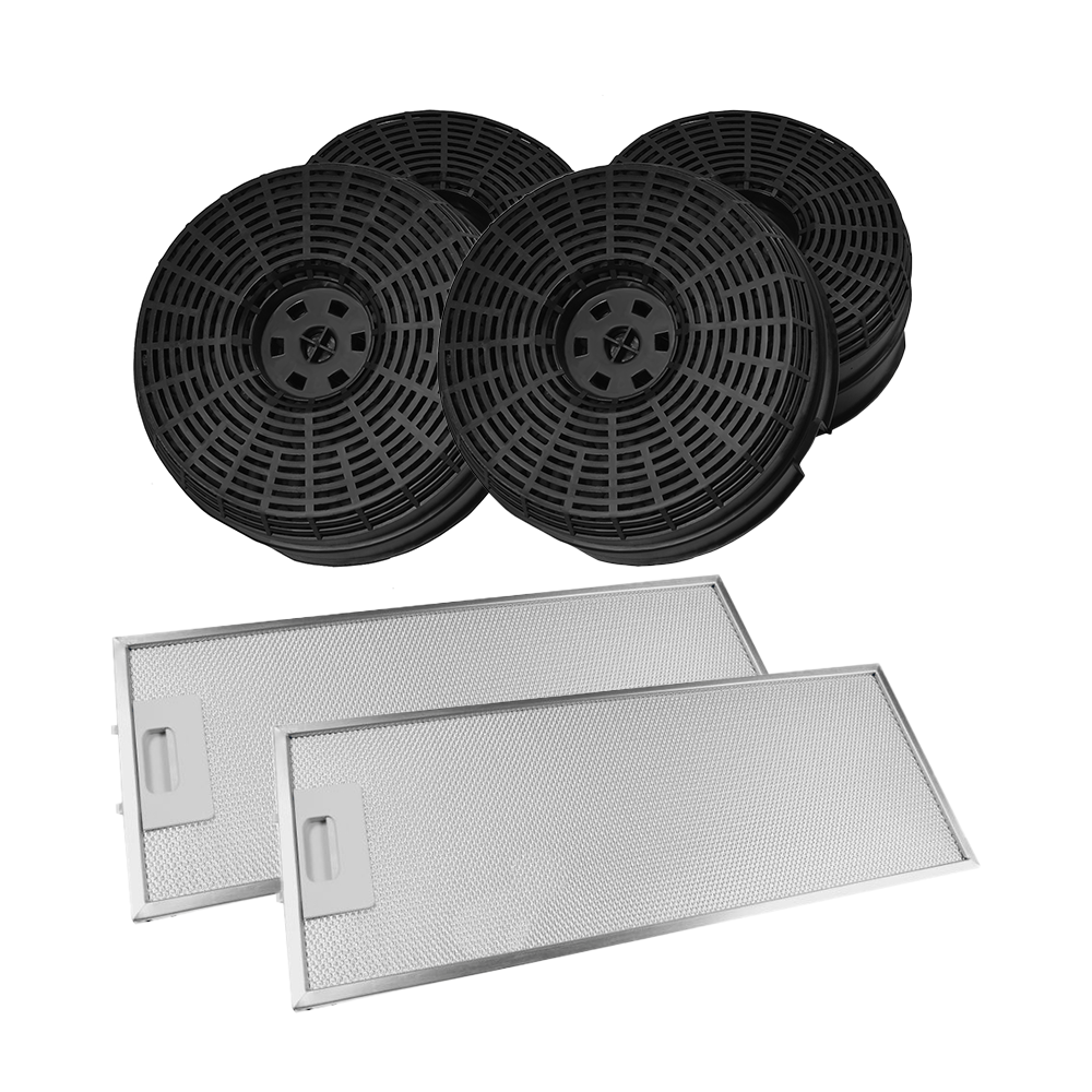 Pack Essential B EHT601/601S – 4x filtre à charbon et 2x filtre métallique