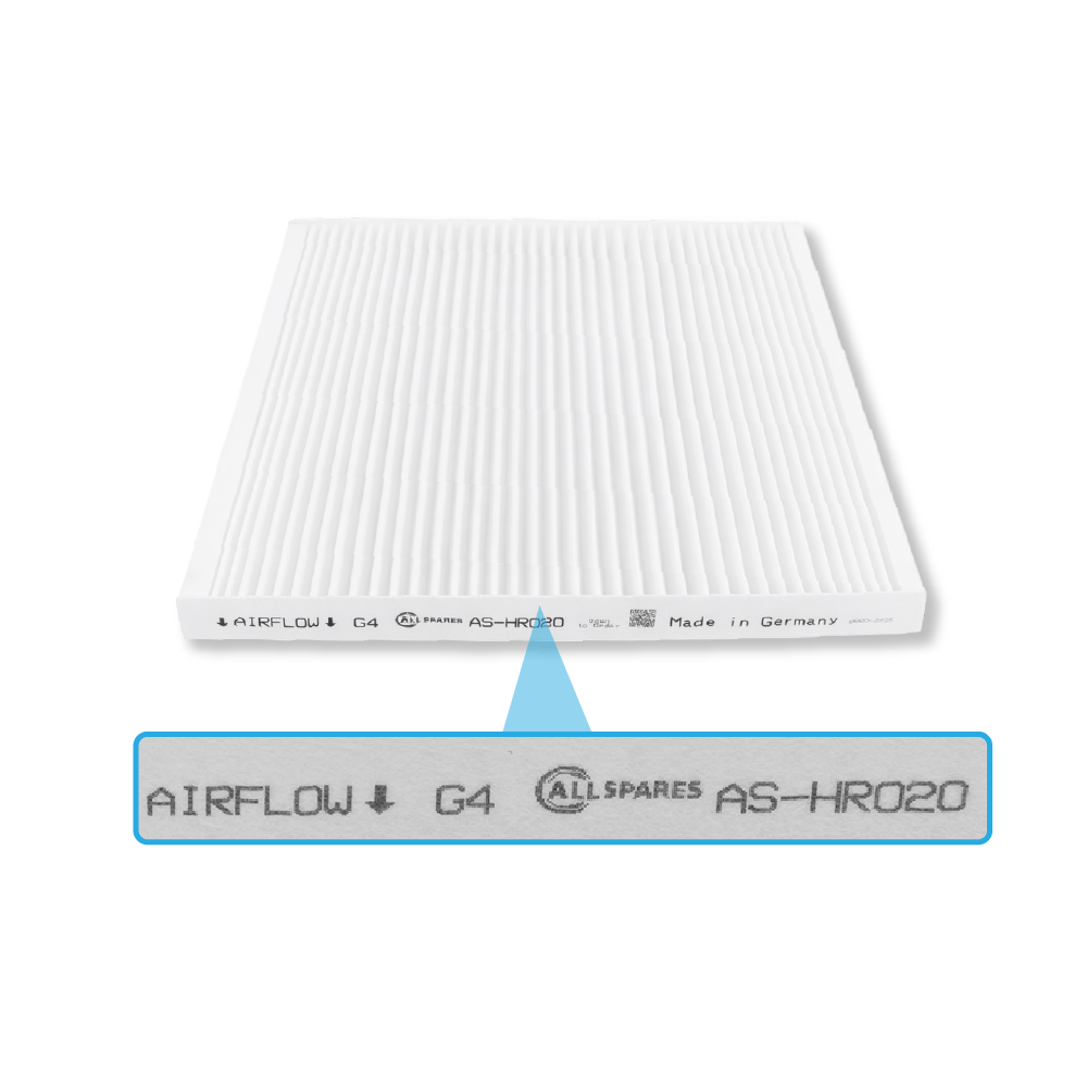 Filtre pour VMC (2pcs) Vasco DX4 / DX5 / DX6 (F7/G4) par AllSpares