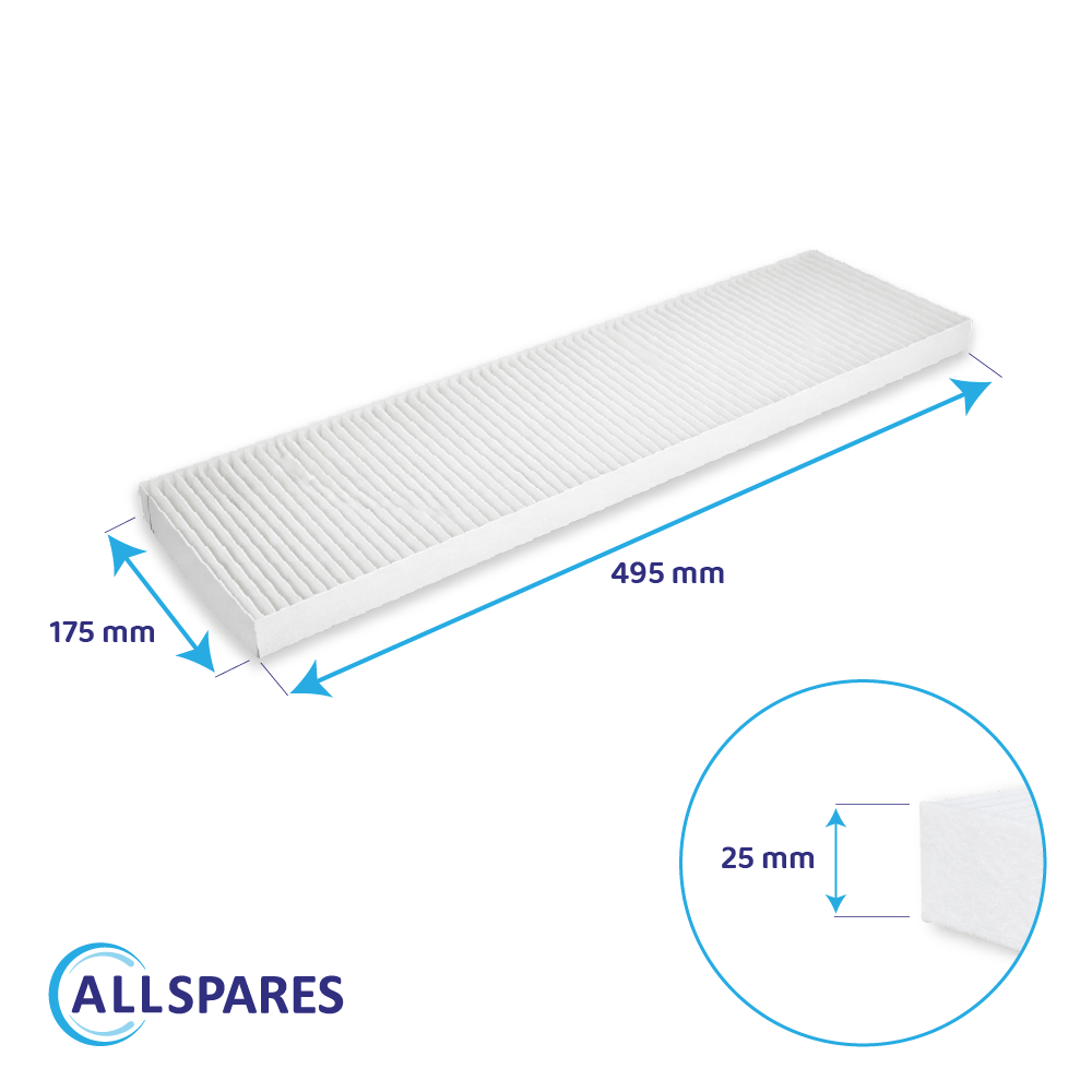 Filtre pour VMC (2pcs) Buva EcoStream Coarse 65% par AllSpares
