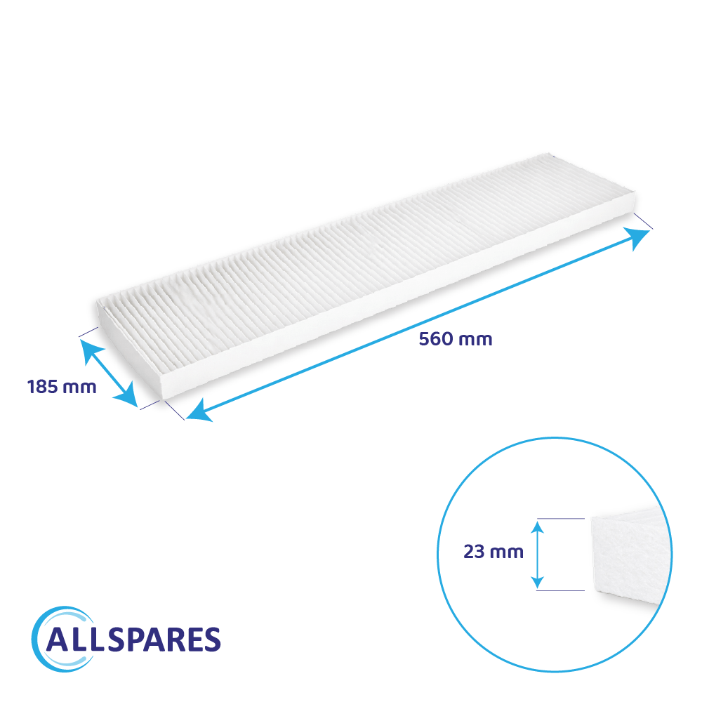 Filtre pour VMC (2pcs) Orcon HRC300/HRC400/EcoMax/MaxComfort (F7/G4) par AllSpares