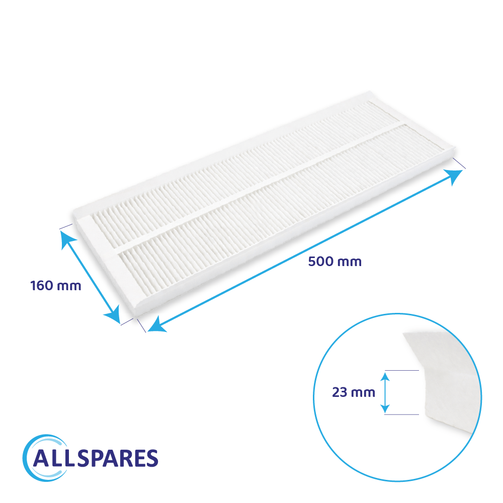Filtre pour VMC (2pcs) Zehnder ComfoAir Q350/Q450/Q600 (G4) par AllSpares