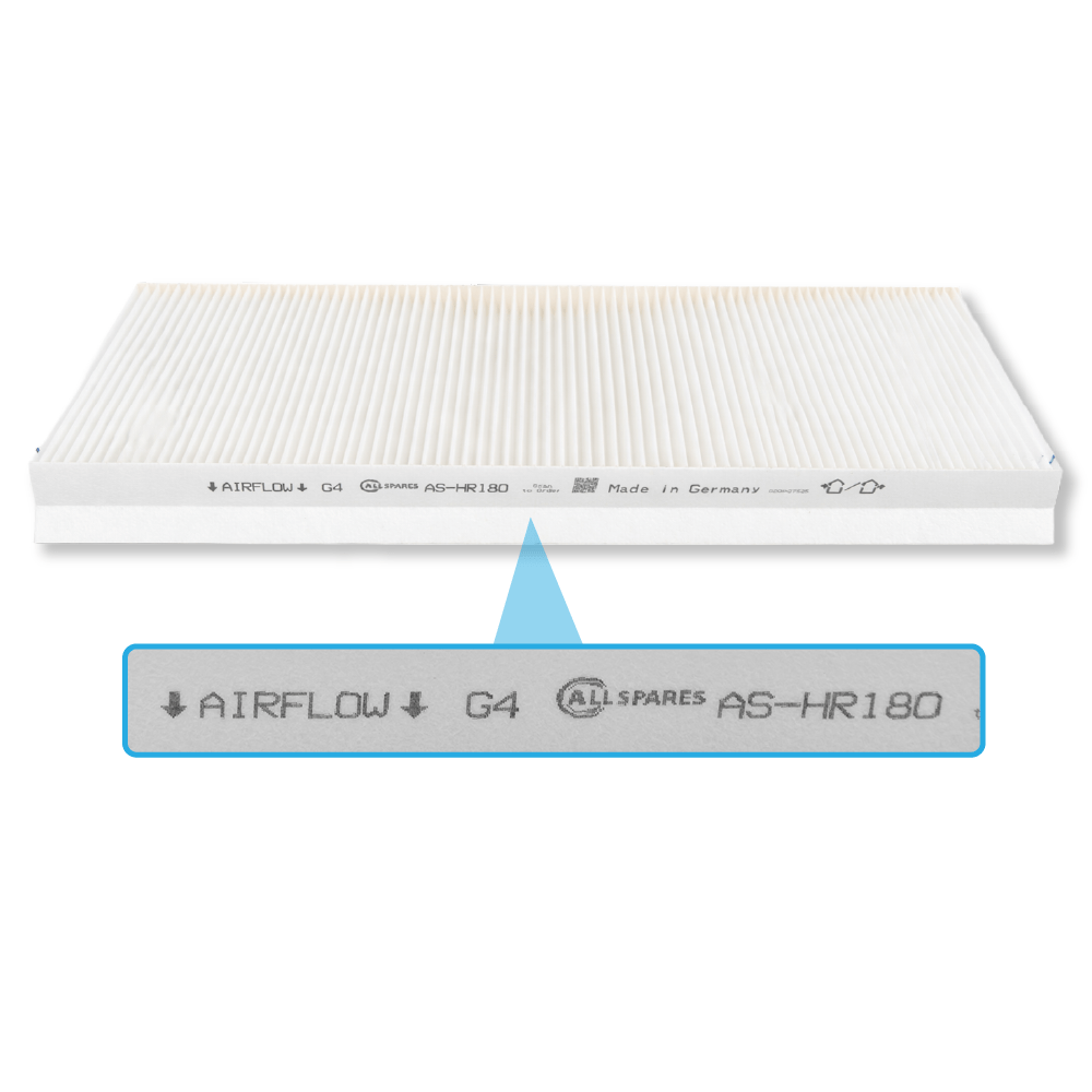 Filtre pour VMC (2pcs) Zehnder ComfoAir Q350/Q450/Q600 (F7/G4) par AllSpares