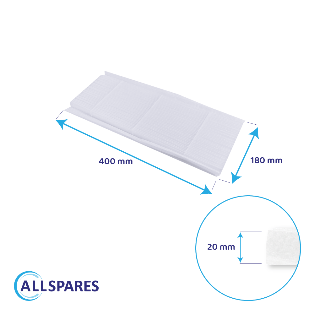 Filtre pour VMC (2pcs) Itho Daalderop HRU BVF / HRU ECO 350 HR (G4)
