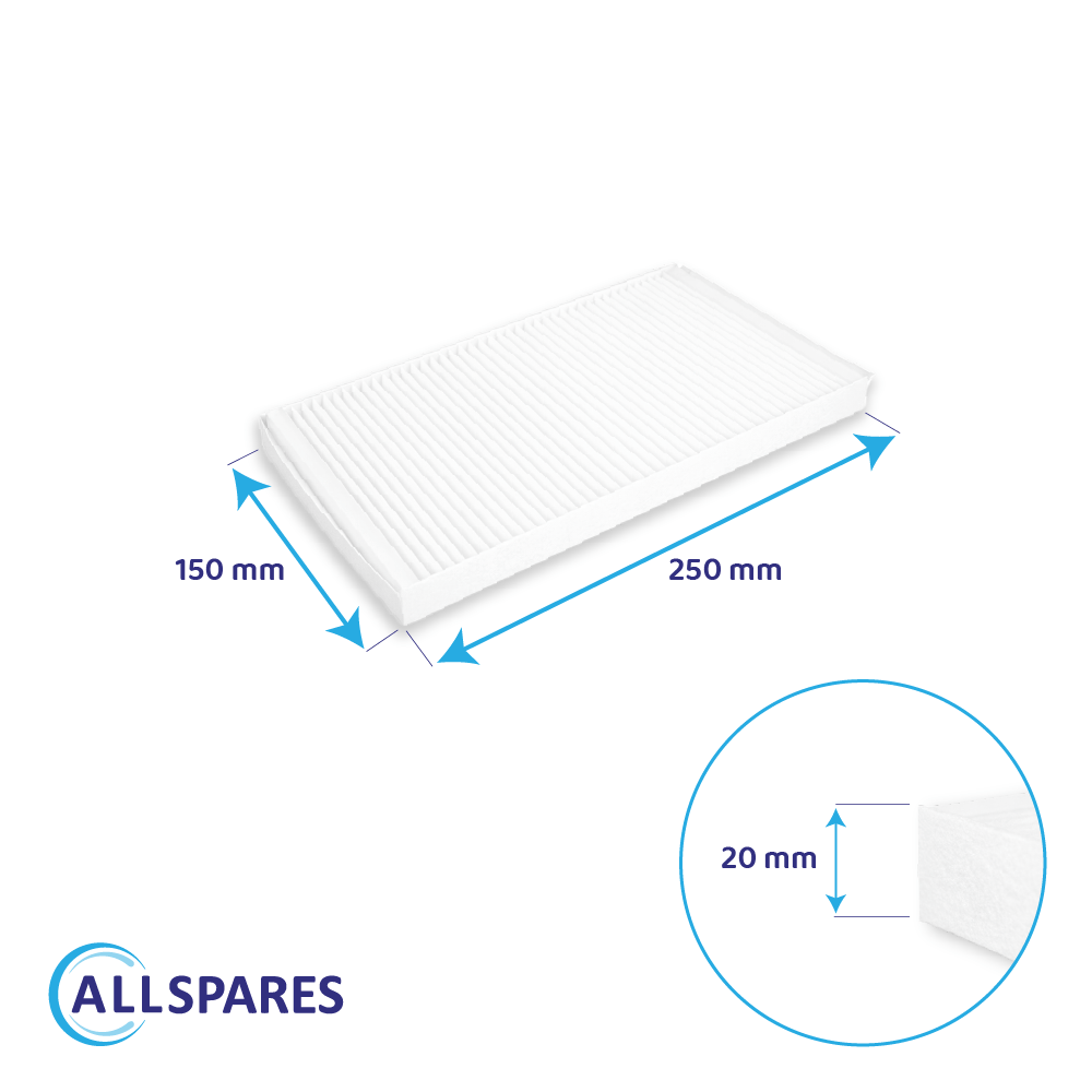 Filtre pour VMC (2pcs) Itho Daalderop HRU ECO 200 (G4)