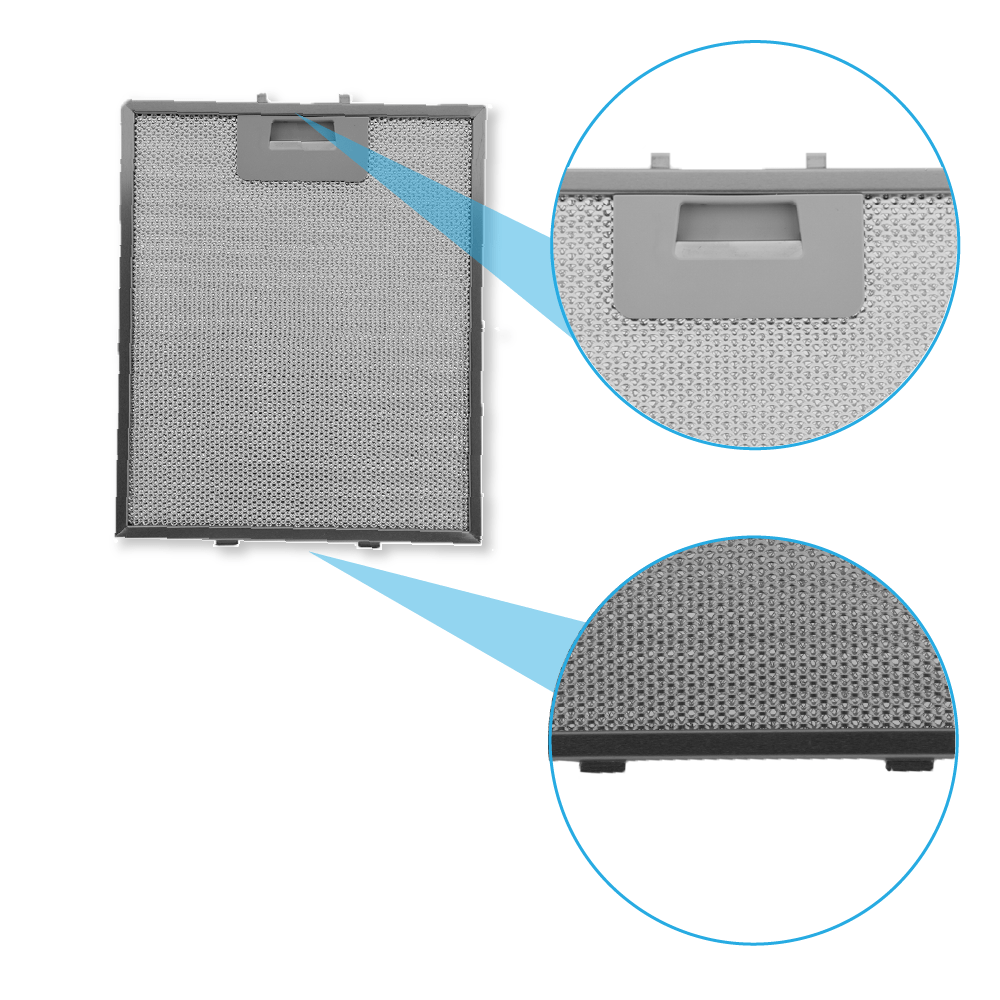 Filtre à graisse en métal 276x231mm 4055101671 par AllSpares