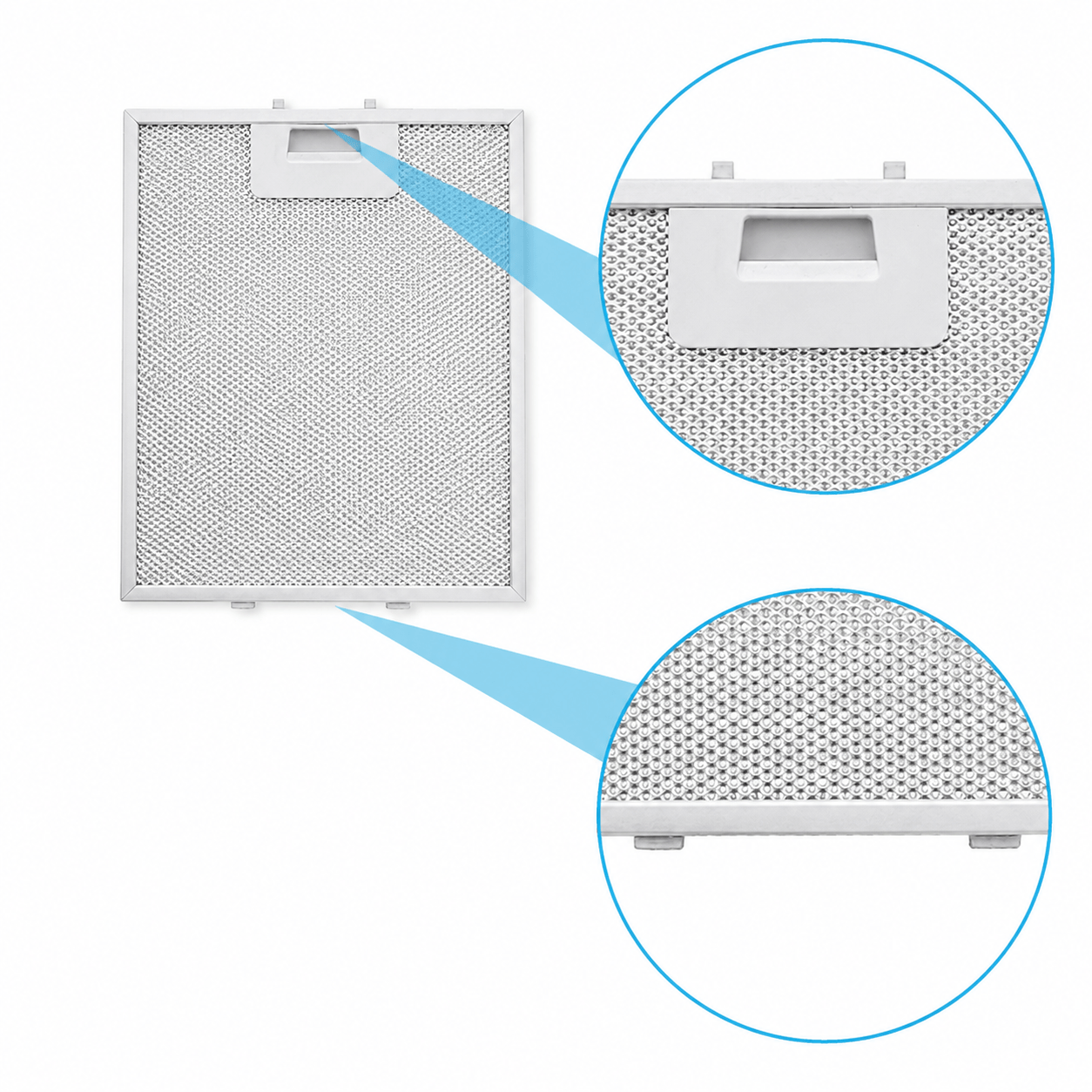 Filtre à graisse en métal 276x231mm Juno 4055101671 par AllSpares