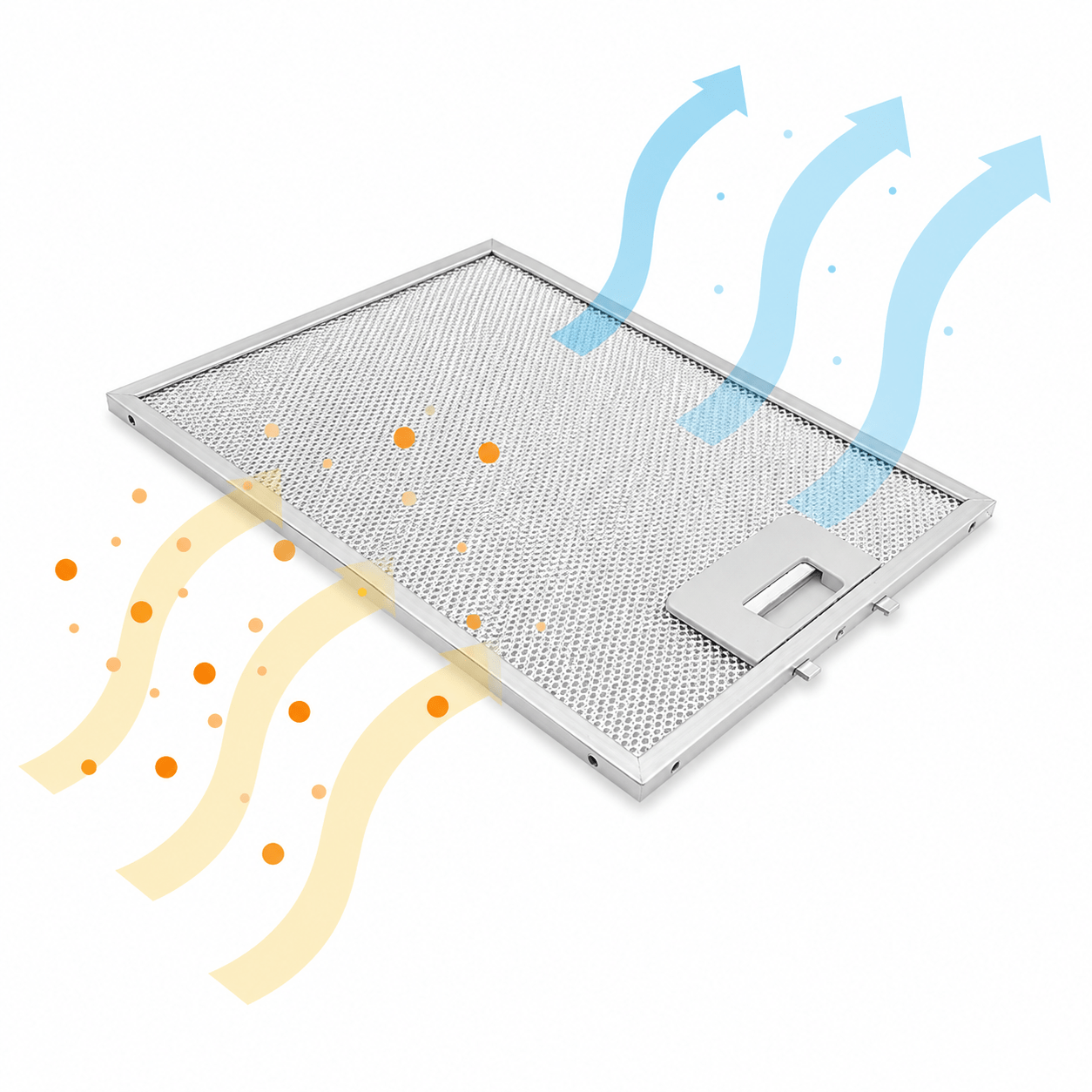 Filtre à graisse en métal 276x231mm Electrolux 4055101671 par AllSpares