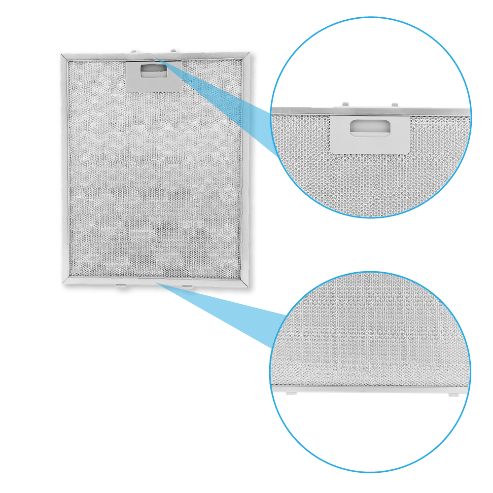 Filtre à graisse en métal 310x250mm Tecnik 353110 / 00353110 par AllSpares