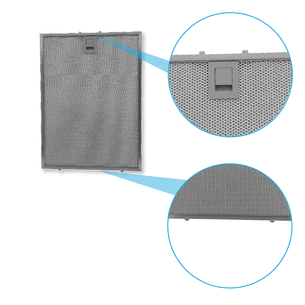 Filtre à graisse en métal 358x265mm Balay 703451 / 00703451 par AllSpares