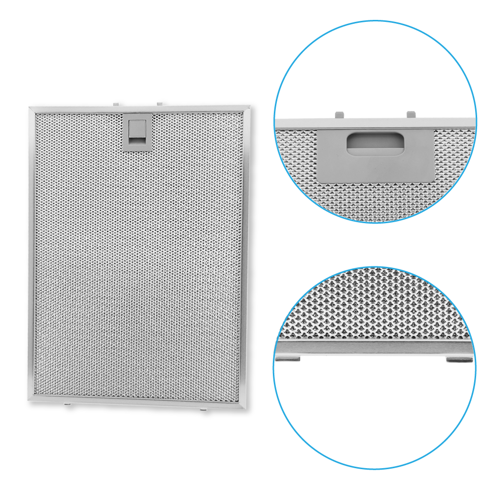 Filtre à graisse en métal 358x265mm 703451 / 00703451 par AllSpares