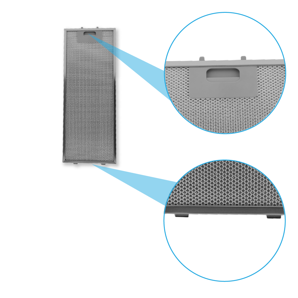 Filtre à graisse en métal 445x175mm 352813 / 00352813 par AllSpares