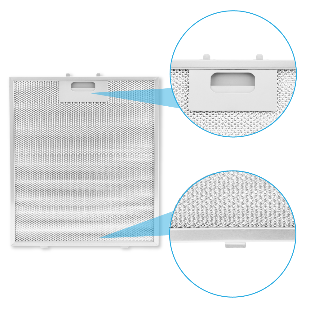 Filtre à graisse en métal 320x257mm ATAG 18831 / 88017203 par AllSpares