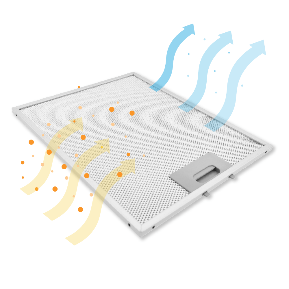Filtre à graisse en métal 320x257mm ATAG 18831 / 88017203 par AllSpares