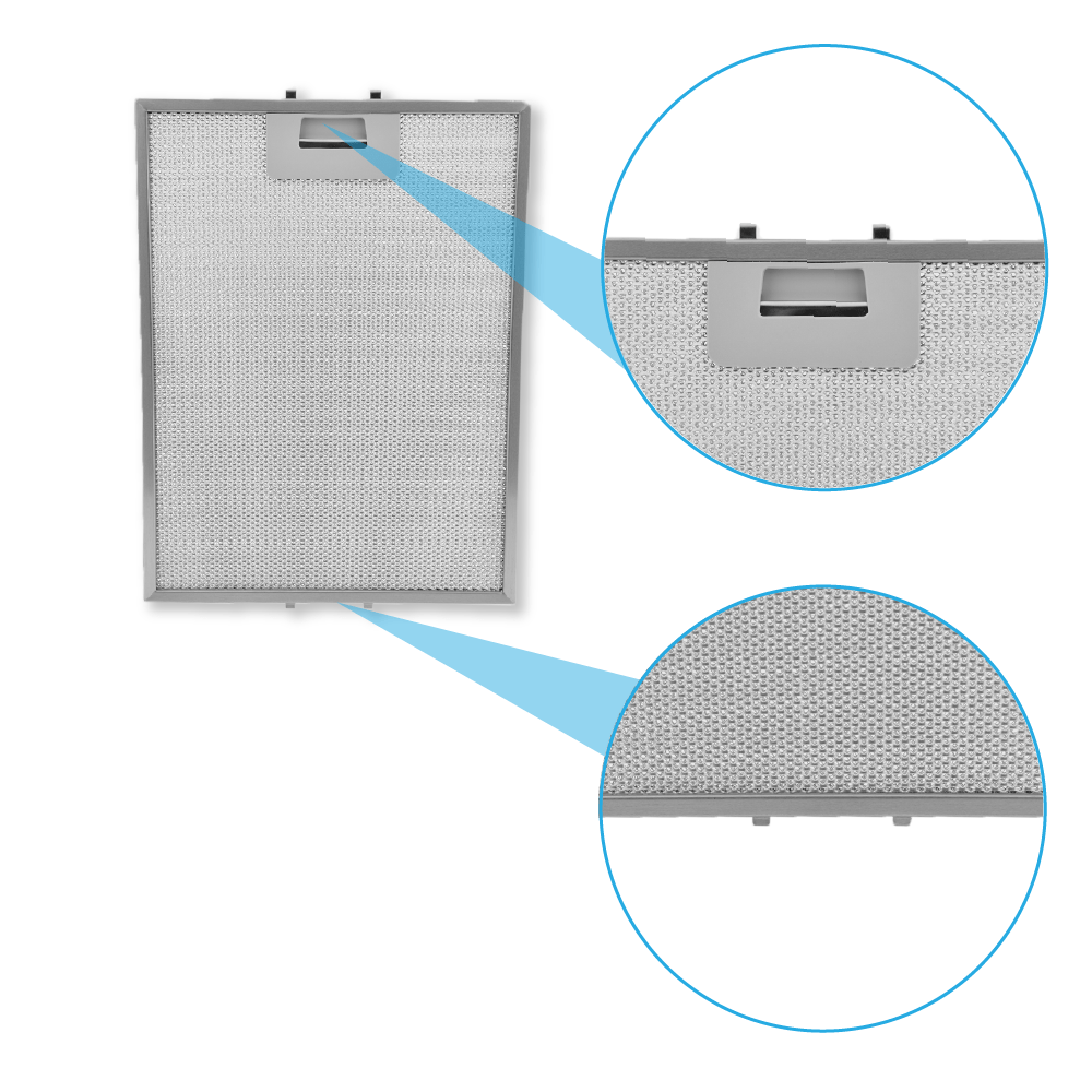 Filtre métallique 327x247mm compatible avec Pando 580058200037
