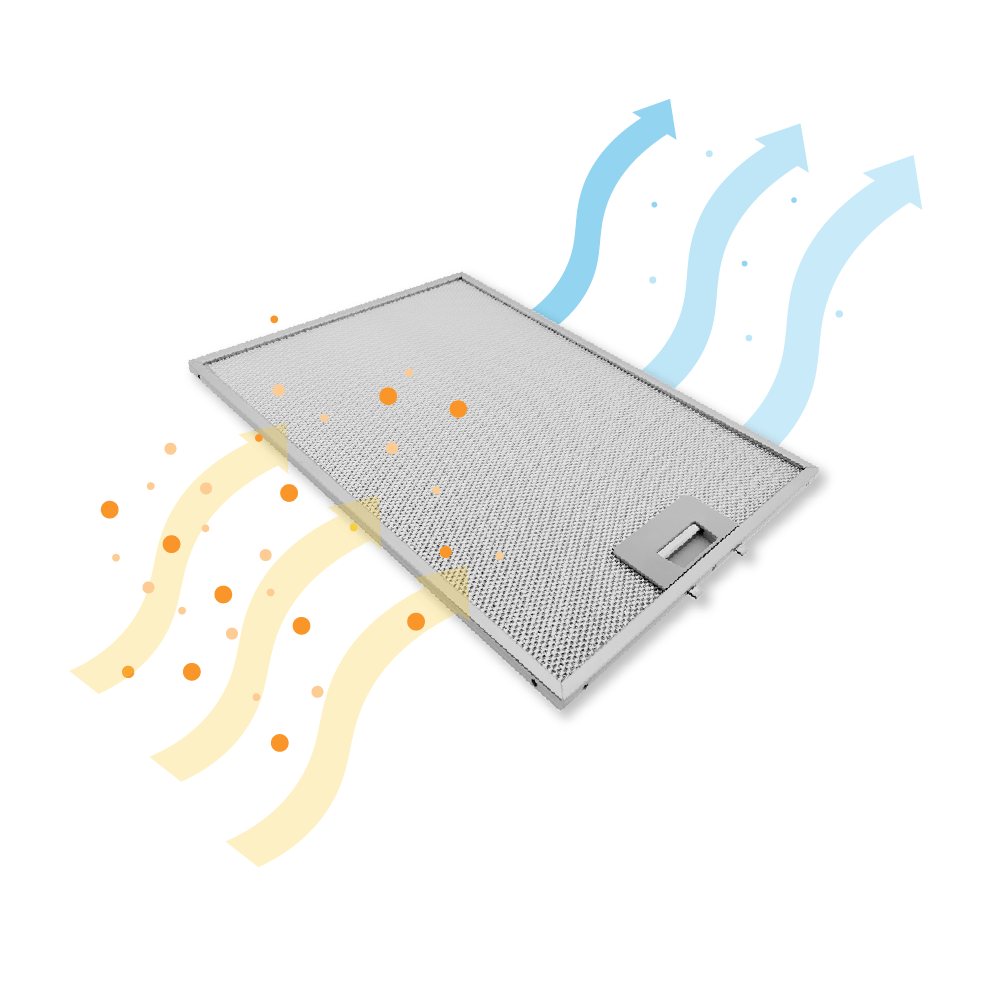 Filtre à graisse en métal 380x283mm Siemens 422872 / 00422872 par AllSpares