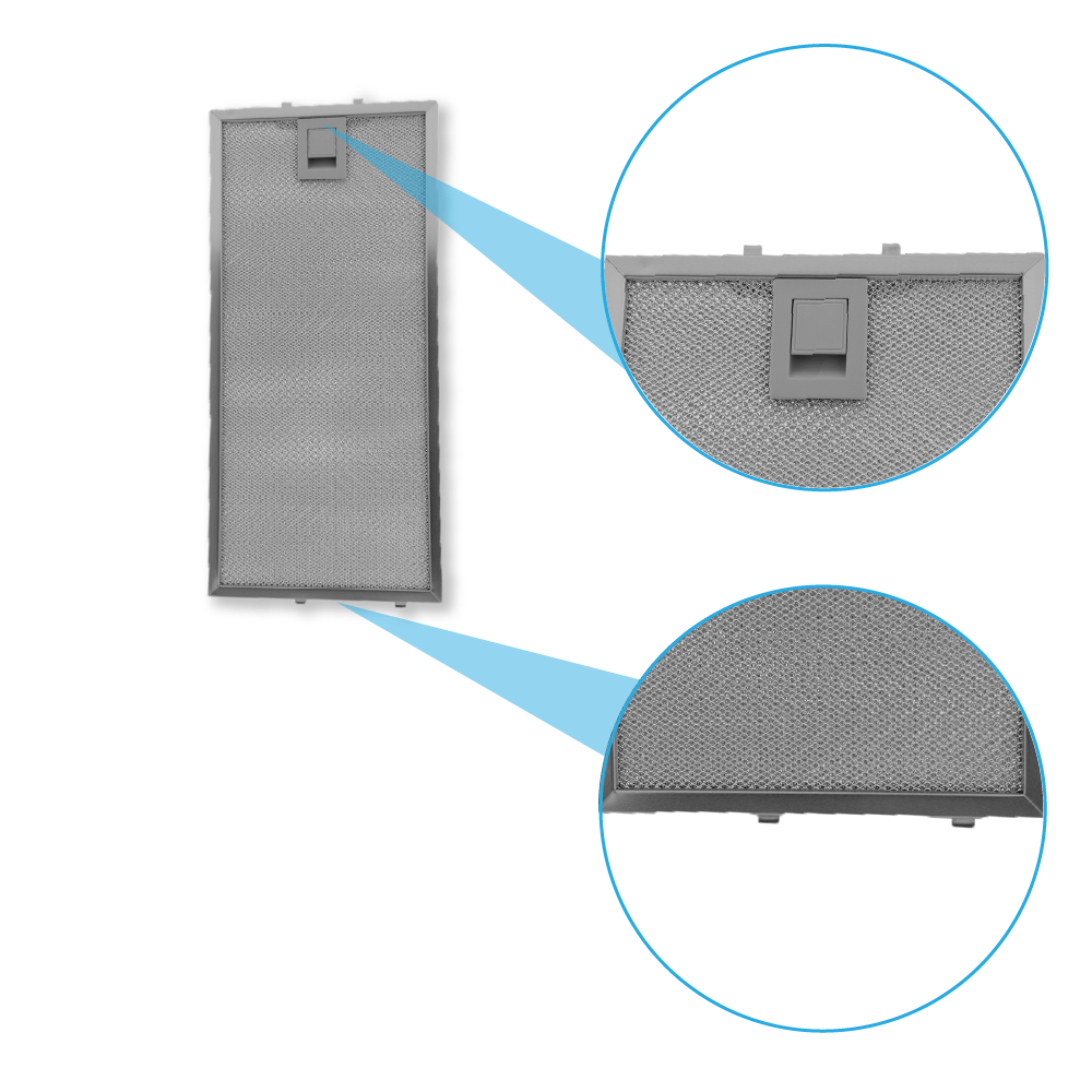 Filtre à graisse en métal 350x164mm Neff 435204 / 00435204 par AllSpares