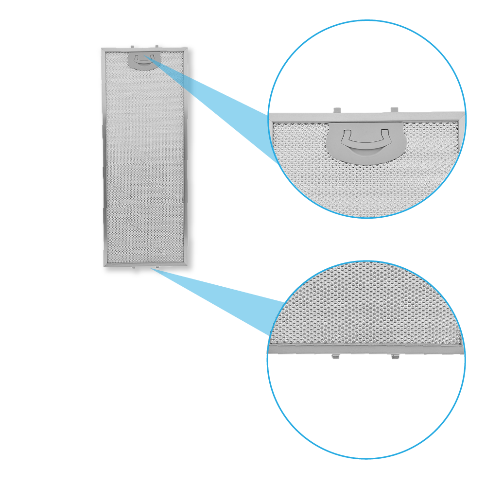 Filtre à graisse en métal 468x183mm ATAG 401468 par AllSpares