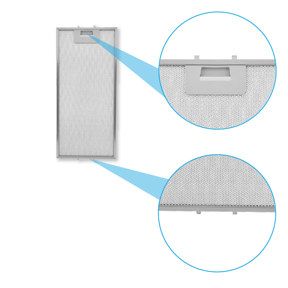 Filtre à graisse en métal 430x200mm 50268357006 par AllSpares