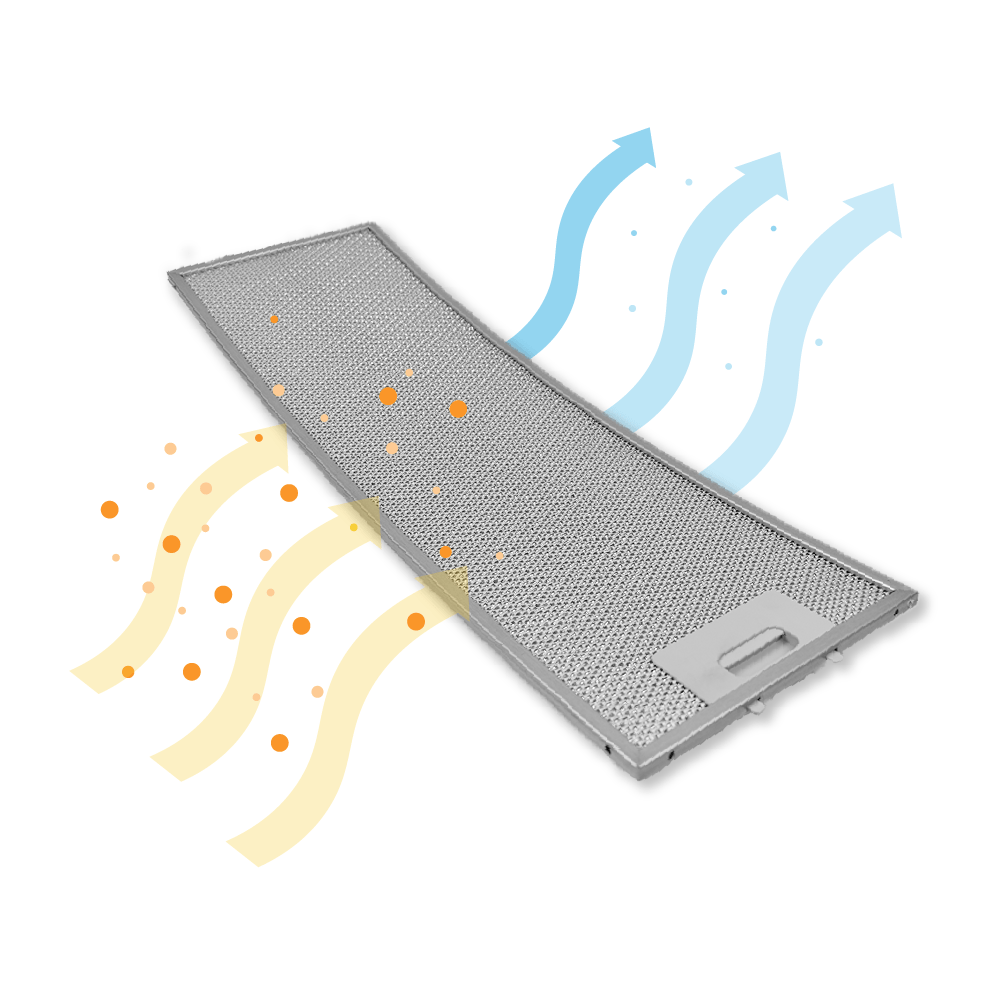 Filtre à graisse en métal 548x185mm Neff 357623 / 00357623 par AllSpares