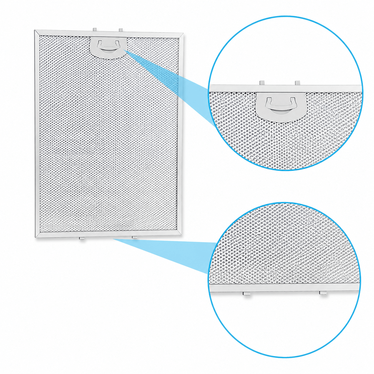 Filtre à graisse en métal 352x284mm compatible avec Samsung DG81-00383A