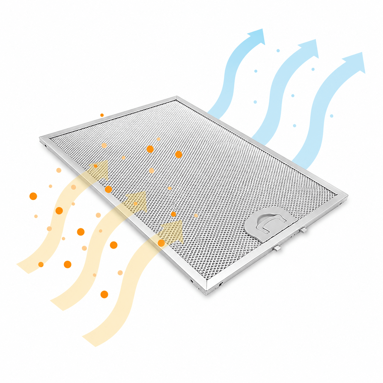 Filtre à graisse en métal 352x284mm compatible avec Samsung DG81-00383A