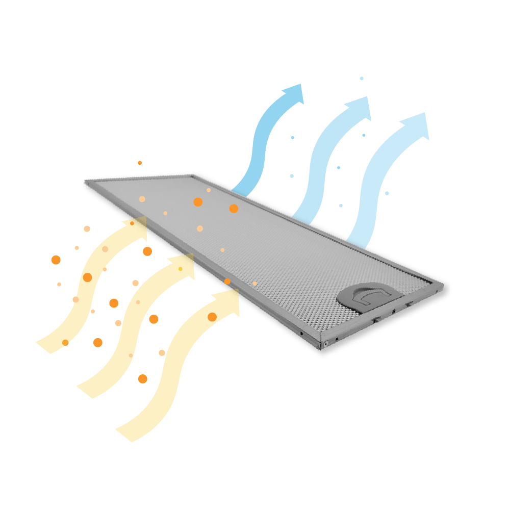 Filtre à graisse en métal 482x192mm Neff 11022474 par AllSpares