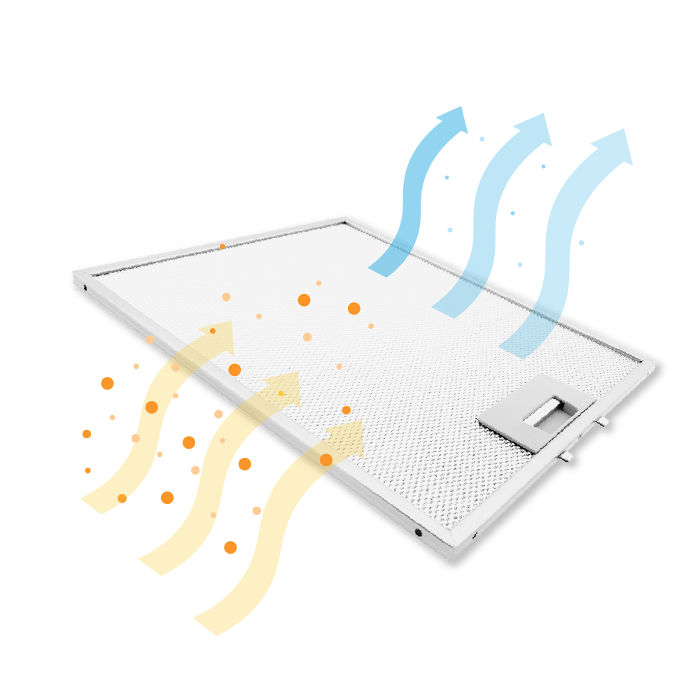 Filtre à graisse en métal 315x270mm Novy 6200020 / 508-9008 par AllSpares