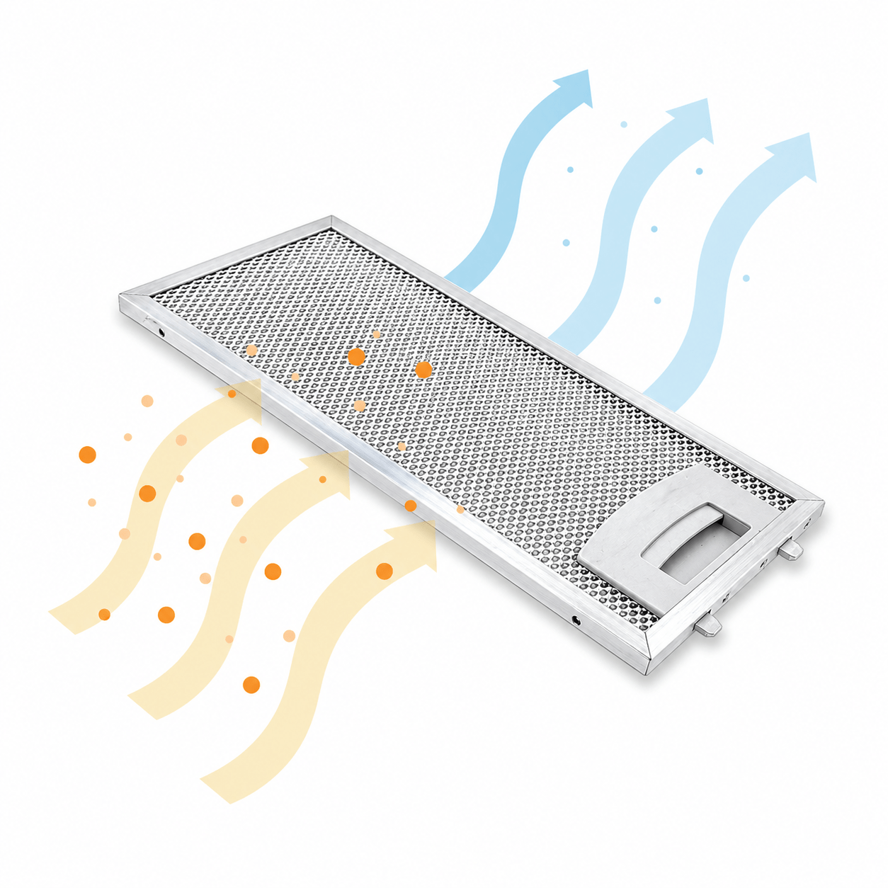 Filtre à graisse en métal 250x110mm compatible avec Balay 11022470