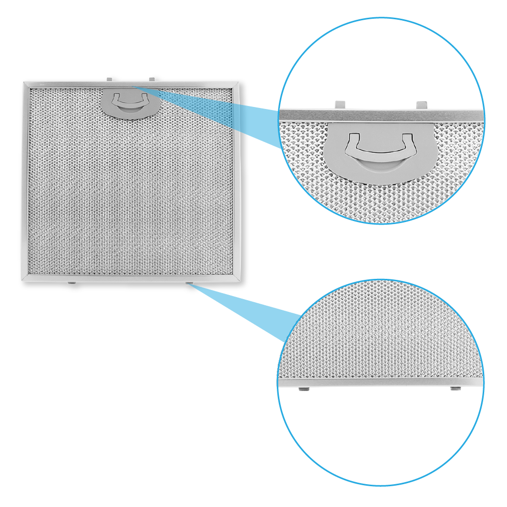Filtre à graisse en metal 261x240mm compatible avec AIRONE
