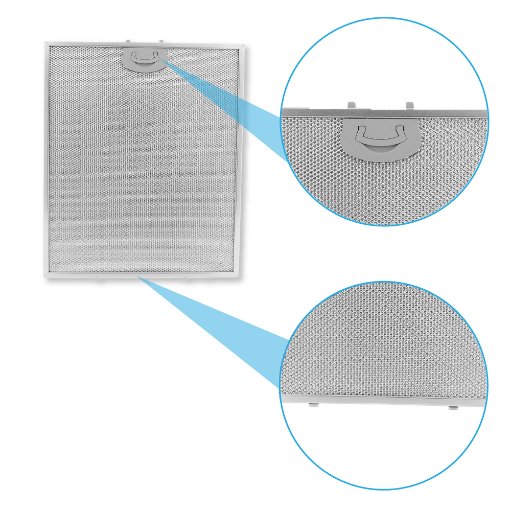 Filtre à graisse en metal 370x310mm compatible avec AIRONE