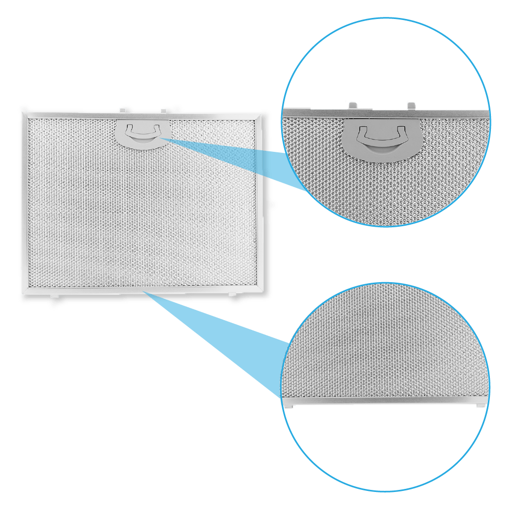 Filtre à graisse en metal 300x225mm compatible avec AIRONE