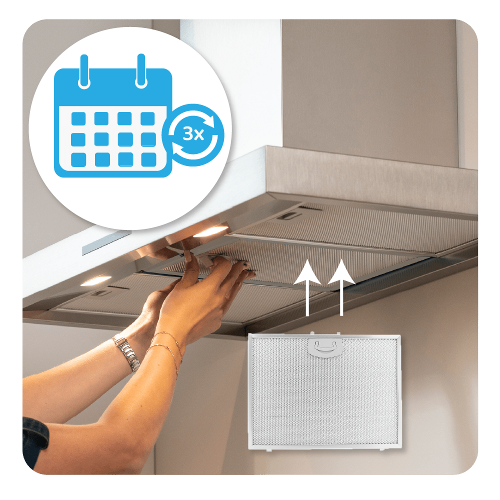 Filtre à graisse en metal 300x225mm compatible avec AIRONE