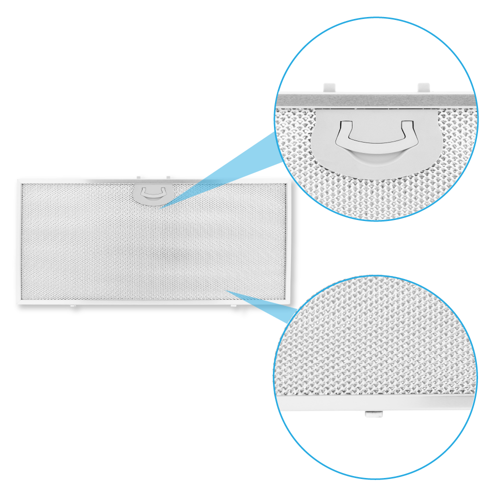 Filtre à graisse en metal 480x220mm compatible avec AIRONE