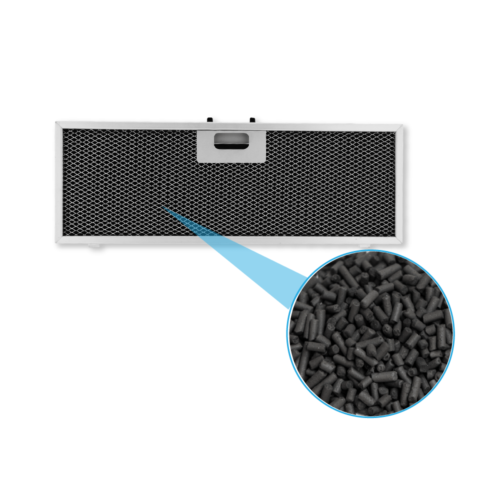 Filtre à charbon longue durée compatible avec AEG OdourClean Plus MCFB86PL / 9029865830
