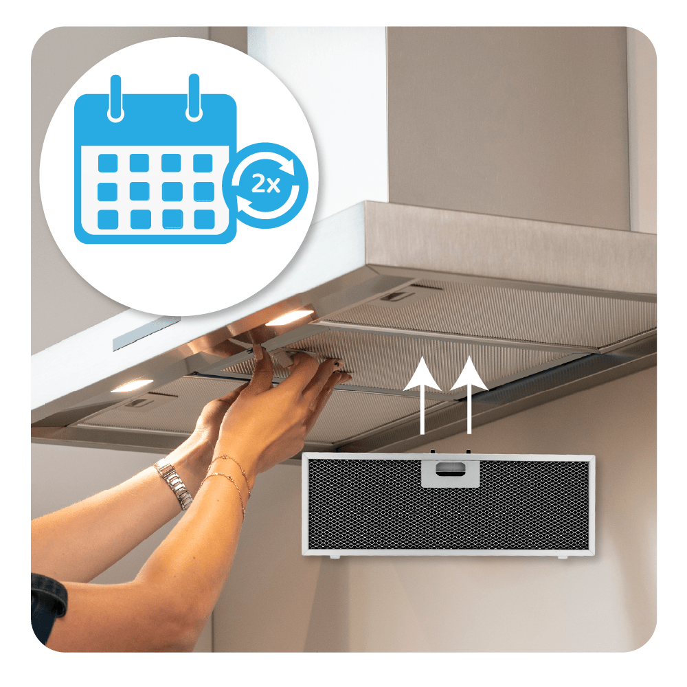 Filtre à charbon longue durée compatible avec Electrolux OdourClean Plus MCFB86PL / 9029865830