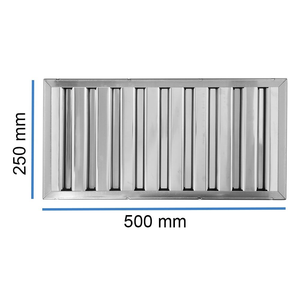 Filtre choc 250x500x25mm pour hotte pro (Type B)