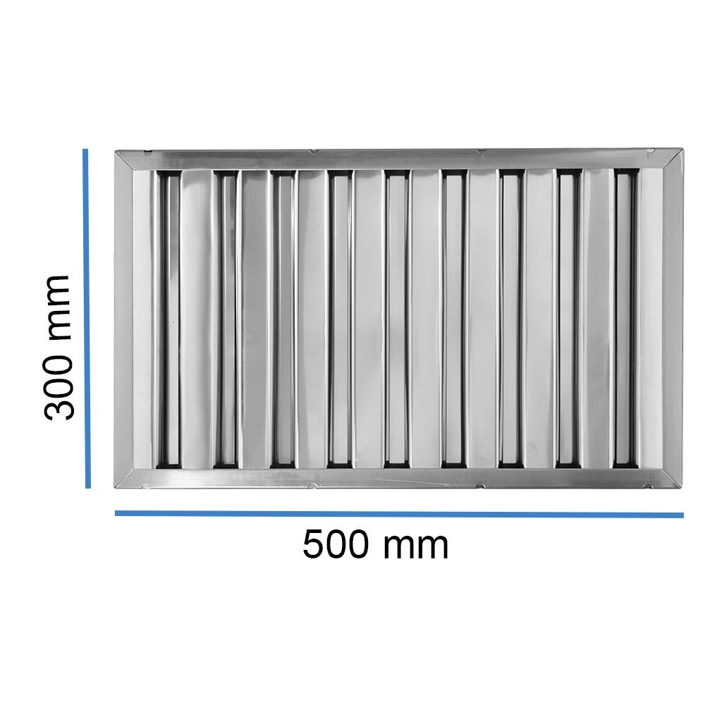 Filtre choc 300x500x25mm pour hotte pro (Type B)