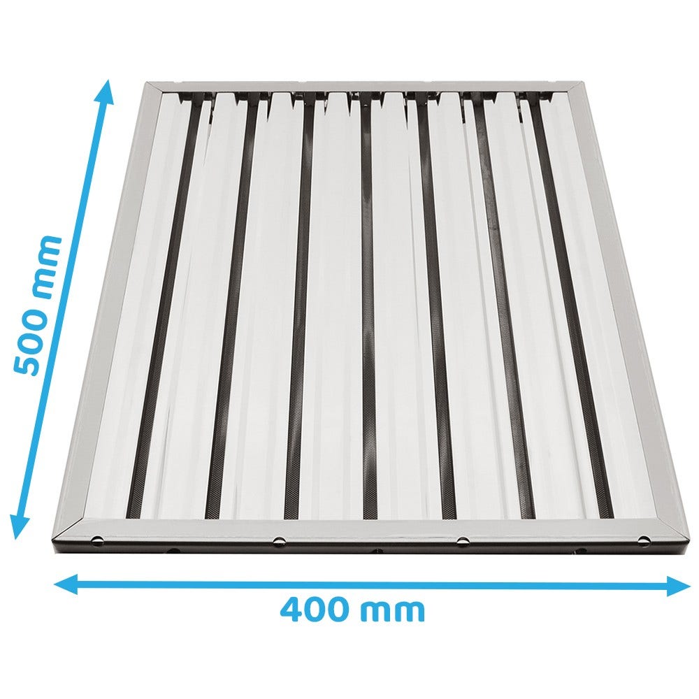 Filtre choc 500x400x25mm pour hotte pro (Type A)