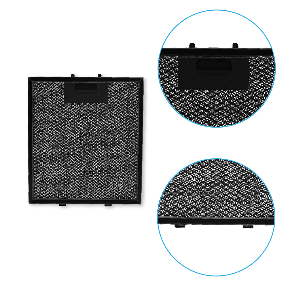 Filtre à graisse en métal 250x222mm d'origine Elica pour MINI OM WH/F/55