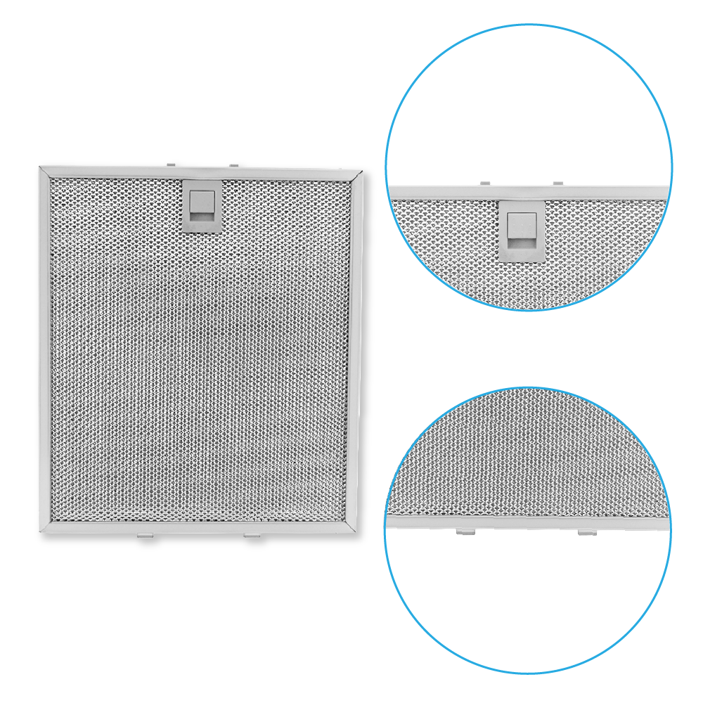 Filtre à graisse en métal 305x267mm d'origine Elica GRI0097953A