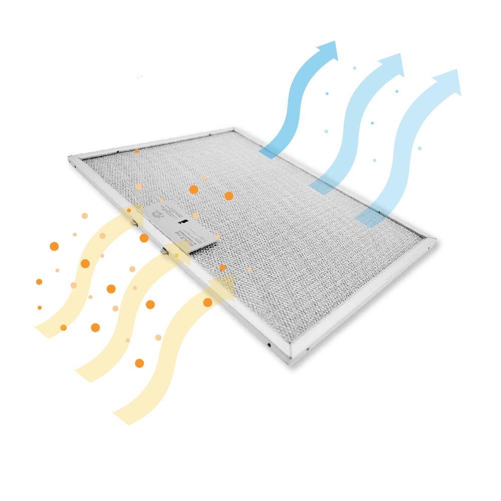 Filtre à graisse en métal 360x270mm d'origine Indesit pour IHVP65FLMK / IVHP62FLTK