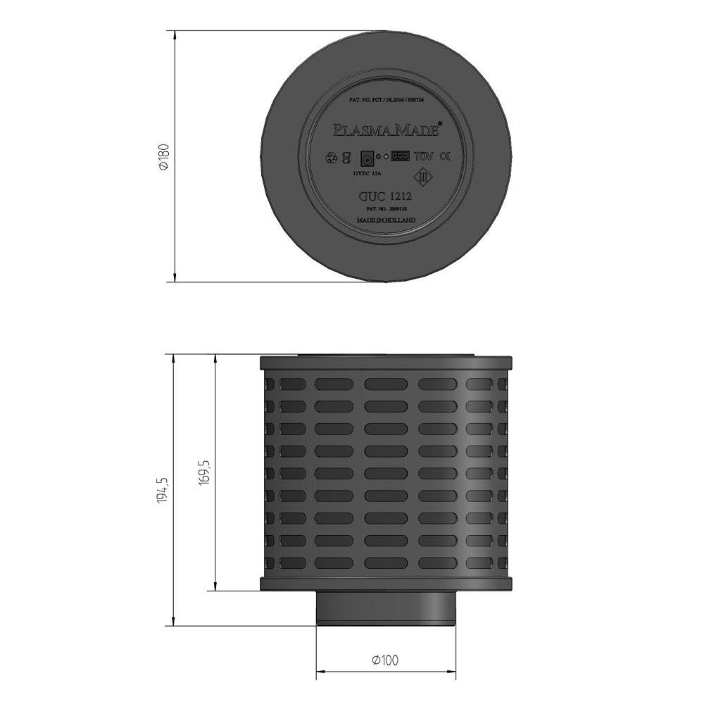 Filtre plasma PlasmaMade GUC1212