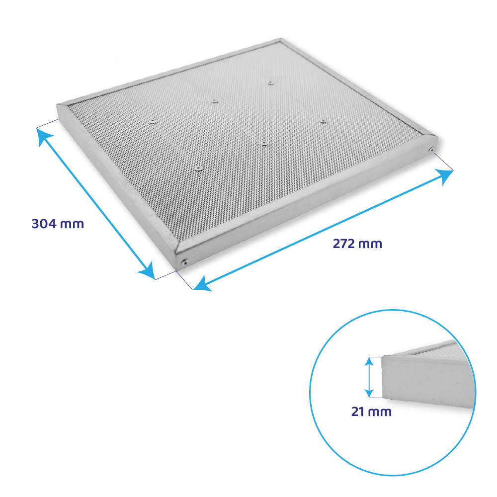 Filtres combiné (4pcs) CARBON/ZEO d’origine Falmec KACL.931 pour DOWNDRAFT