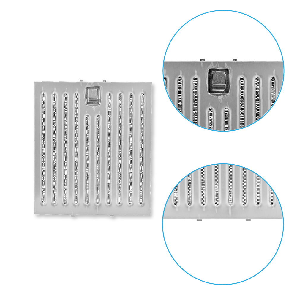Filtre à graisse en métal 306x268mm d'origine Elica KIT0010804