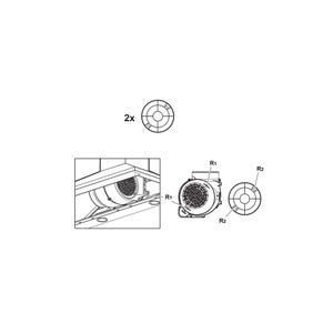 Filtre à Charbon Pour Hotte Whirlpool AKR685 - Lot De 2 | Compatible Avec Indesit, Ariston, Bauknecht