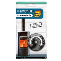 Thermomètre Pyrofeu fixation magnétique pour poêle à bois