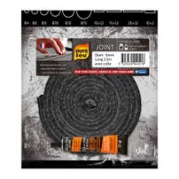 Joint Noir Pyrofeu Rond diam 6mm, longueur 2,5m, avec colle