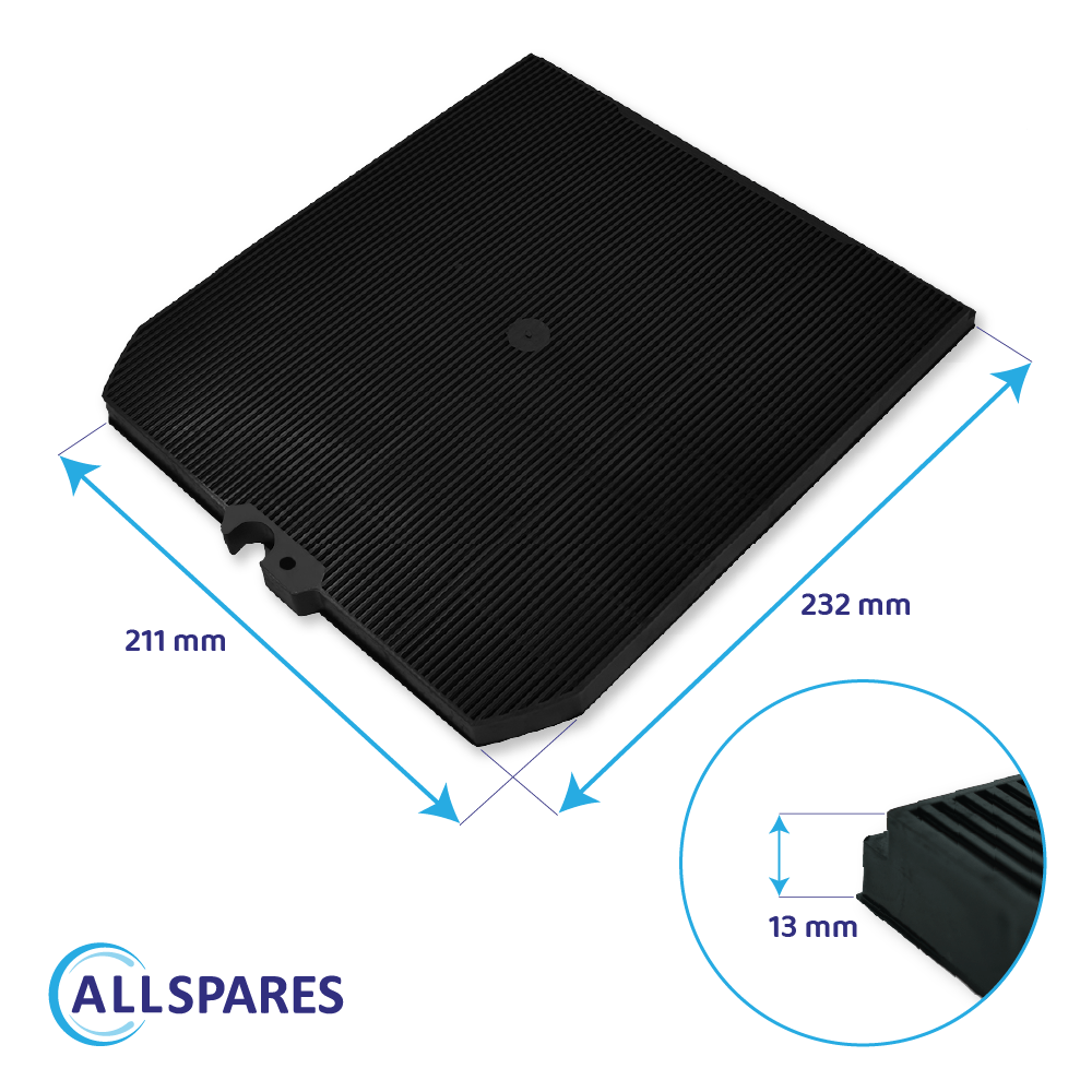 Filtre à charbon Falmec 114164 / Type 3 / 103050107 par AllSpares