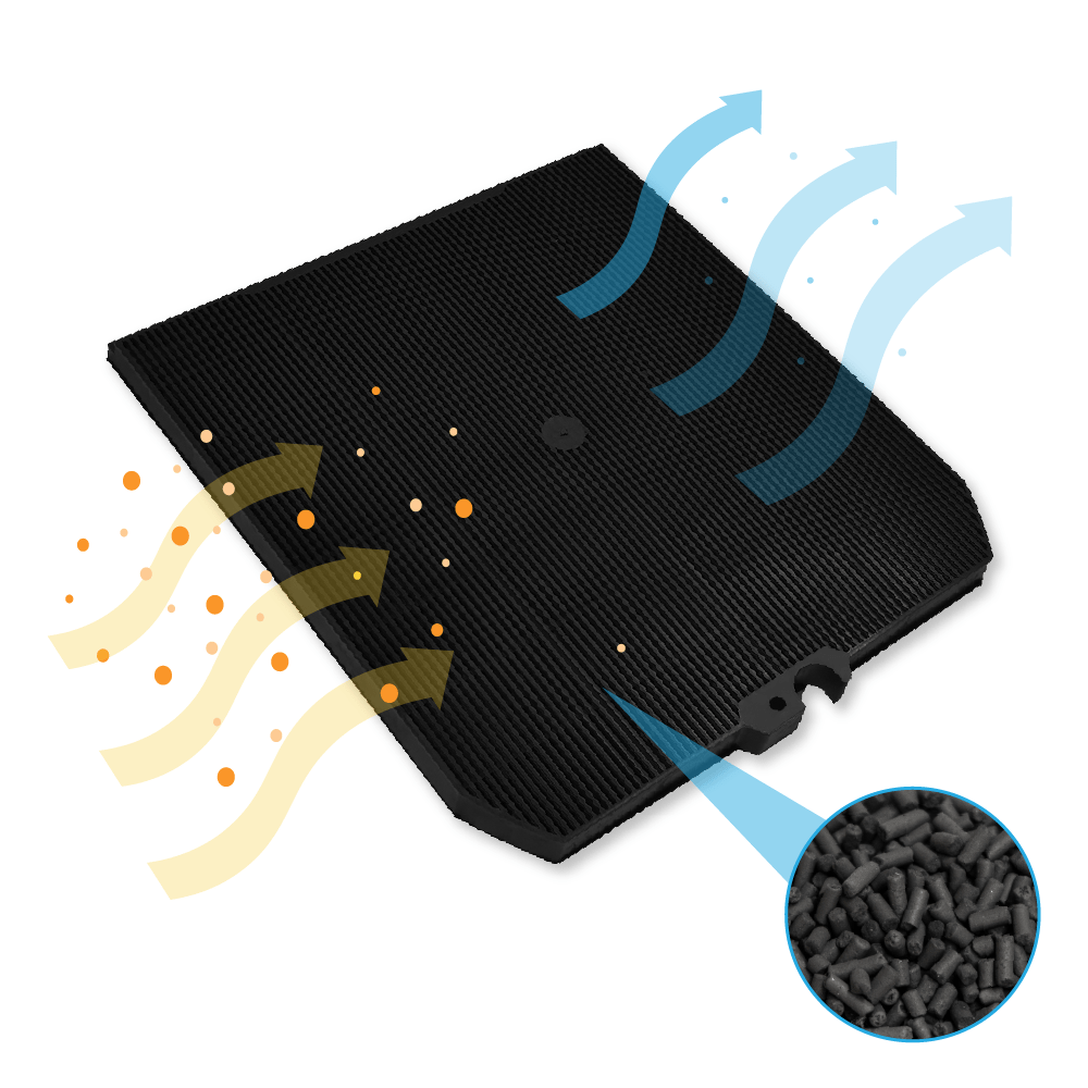 Filtre à charbon Falmec 114164 / Type 3 / 103050107 par AllSpares