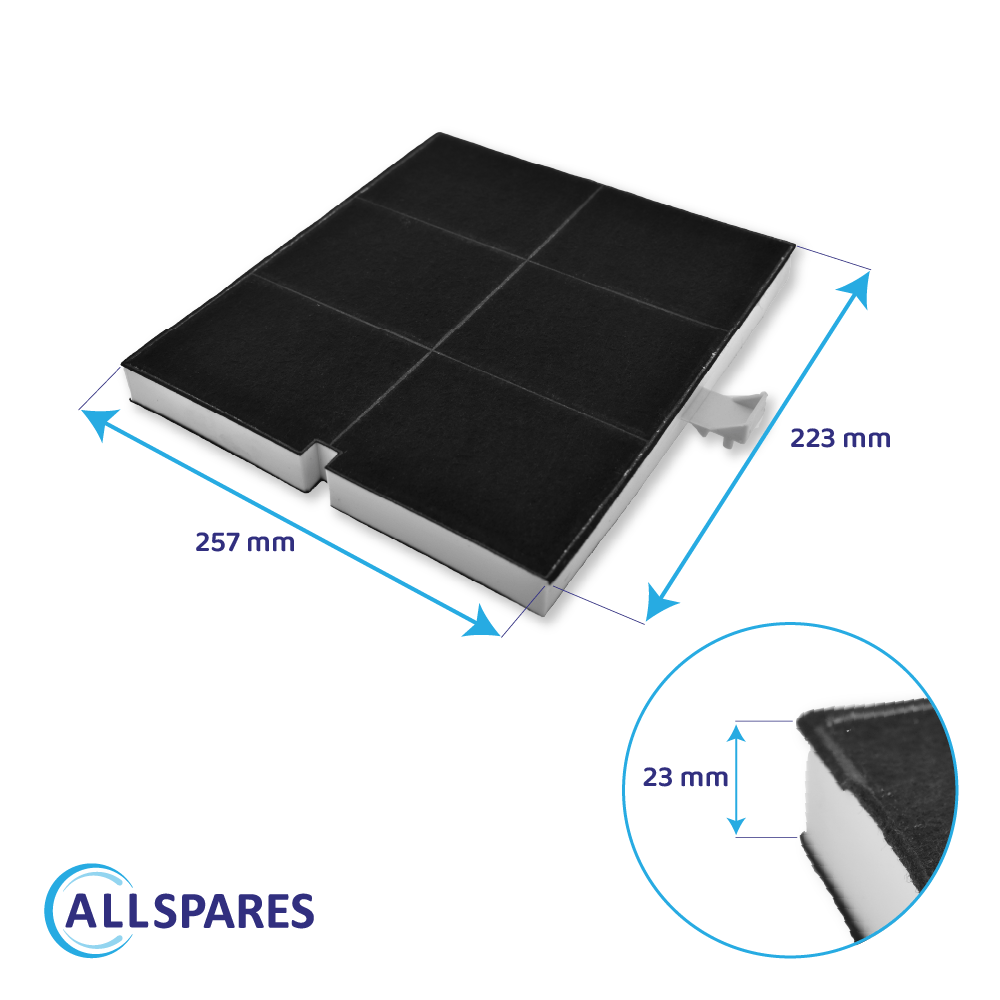 Filtre à charbon Neff Z5117X1 / Z5116X5 / 00361047 par AllSpares